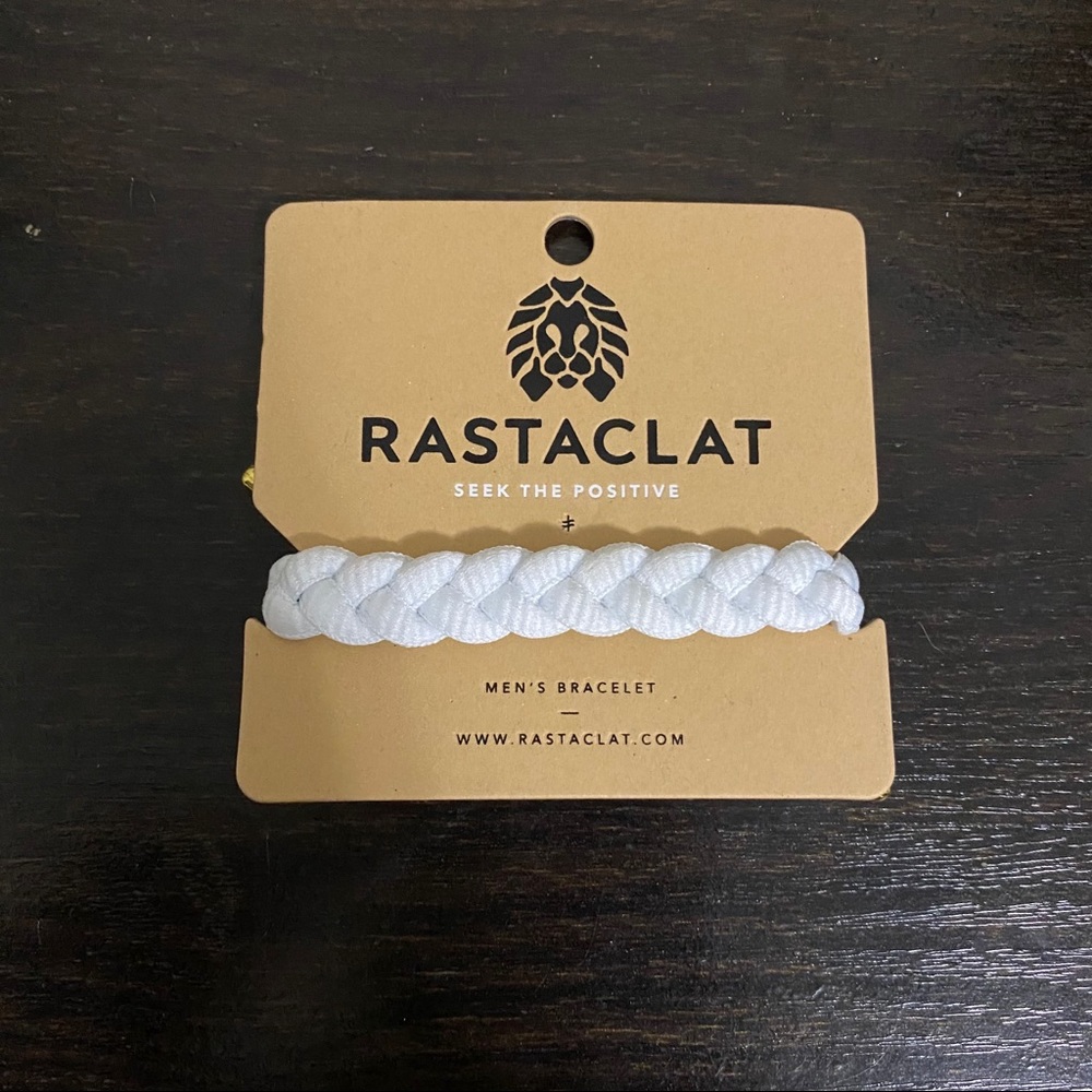 NEW Rastaclat White and Gold Bracelet